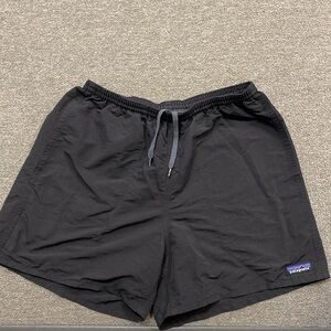 Patagoina Men’s Baggie Shorts 5” inseam- (Black) Cutout mesh lining